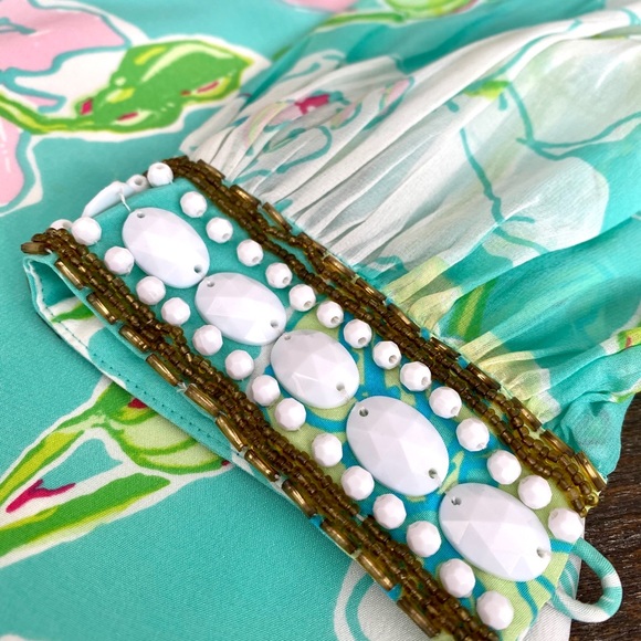 Lilly Pulitzer Silk Beaded Dress - Picture 6 of 8